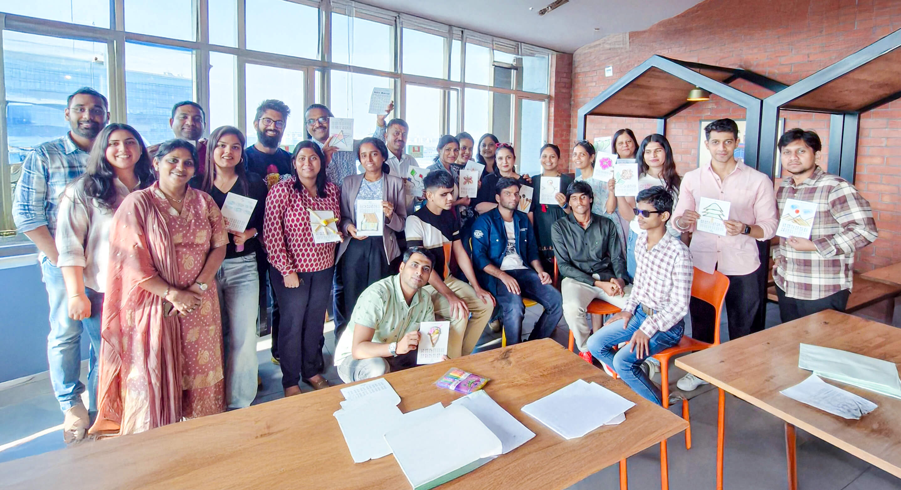 K Raheja Corp Employees Craft Braille Learning Cards To Empower Visually Impaired